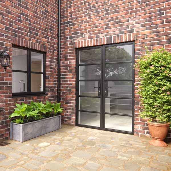 grey crittall style doors