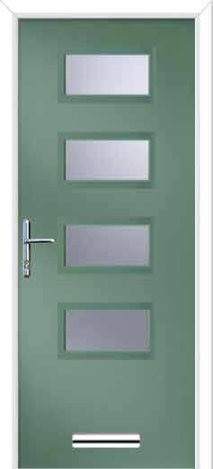 augusta centre smooth composite door