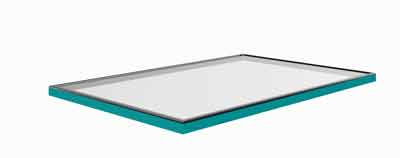 RAL aluminium flat roof light