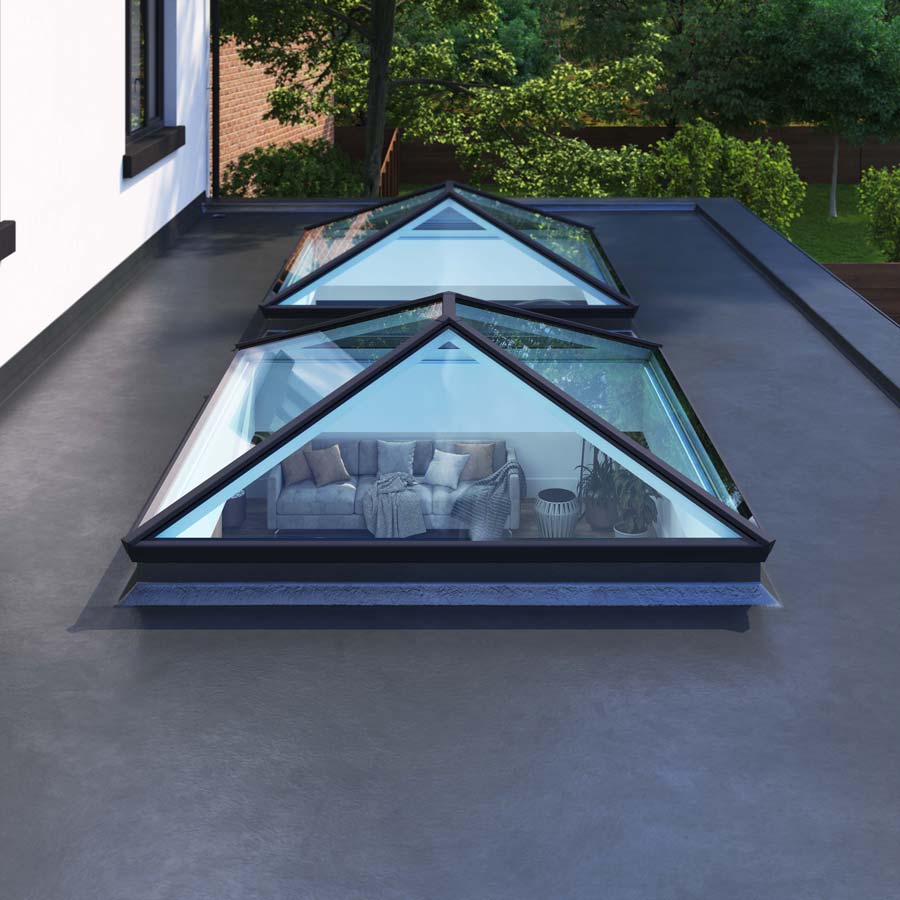 Korniche aluminium roof lantern