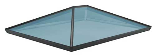 aluminium roof lantern with sunshade glazing