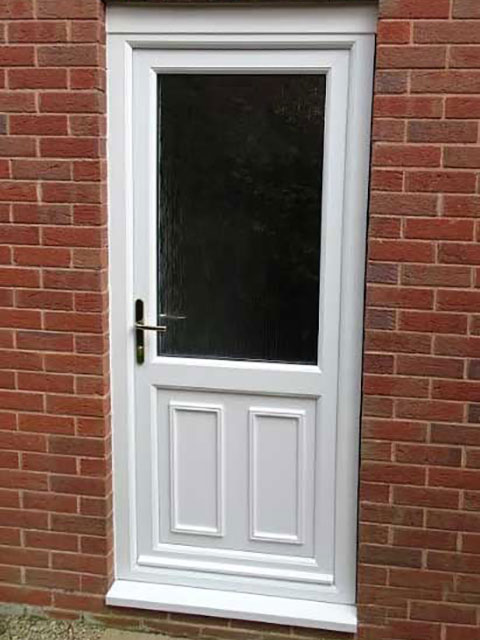 clinton half panel upvc door