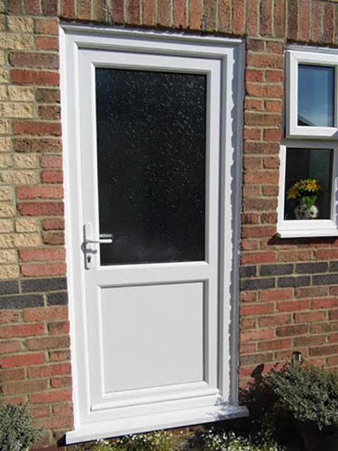 2xg half glazed upvc door